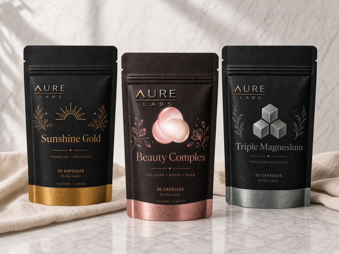 Sunshine Gold, Beauty Complex, and Triple Magnesium together